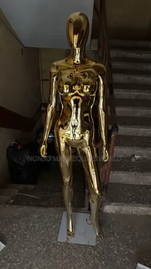 Size 8 Female Gold Chrome Display Mannequin