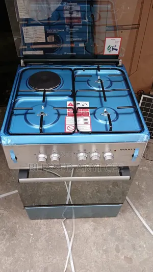 New Maxi 60 by 60 Standing Gas Cooker (3+1) With Oven 1year