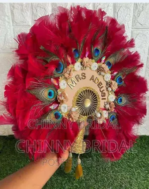 Rechargeable, Peacock Feather Fan