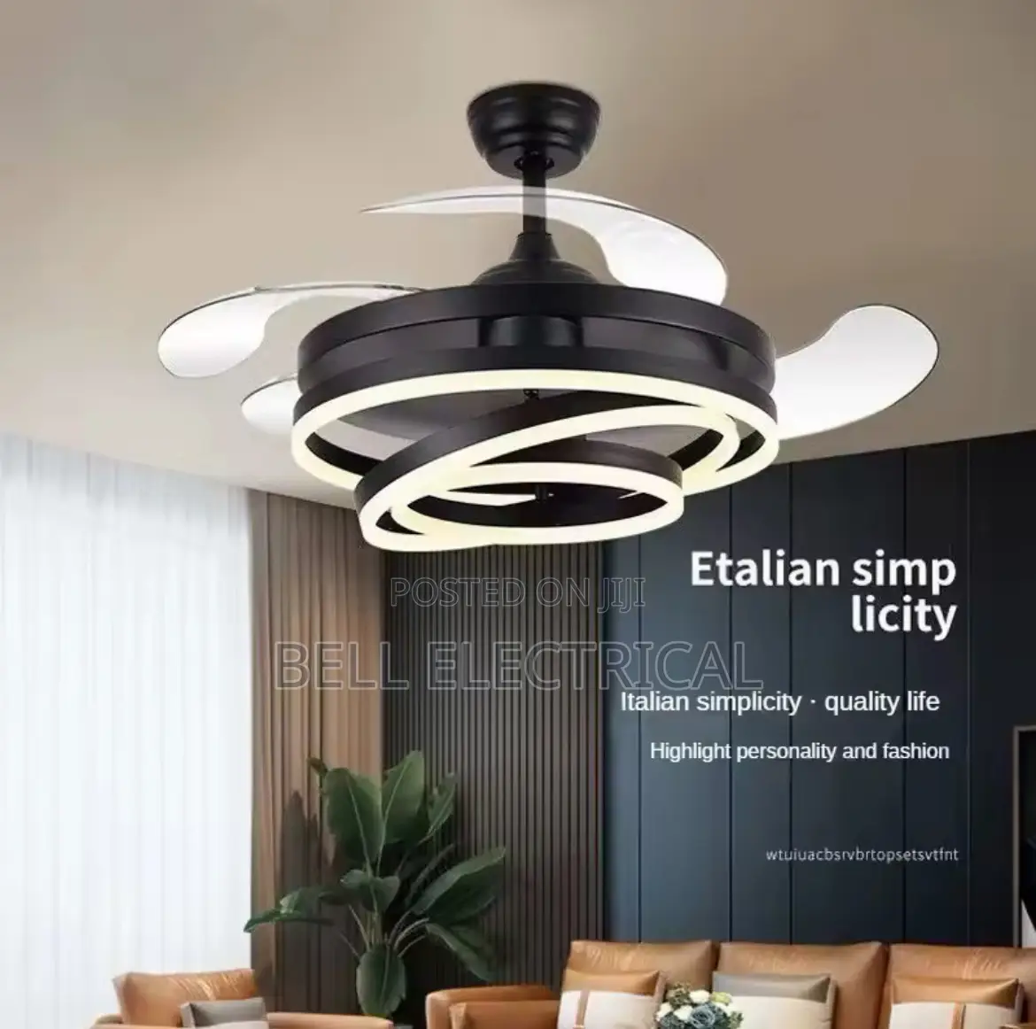 New Scandinavian Ceiling Fan