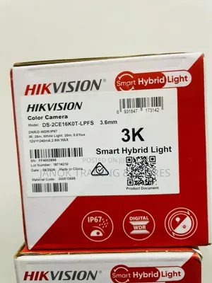 Hikvision Ds-2ce16k0t-lpfs 3.6mm Color Camera 3khybrid Light