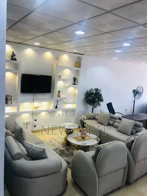Contemporary Fabric Sofas With Tables.