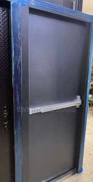 Black Exit Door