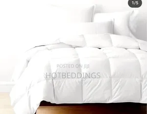 Complete 100% Cotton Duvet, Bedsheet With 4 Pillow Cases