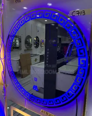Versace Round Led Mirrors With 3 Lights