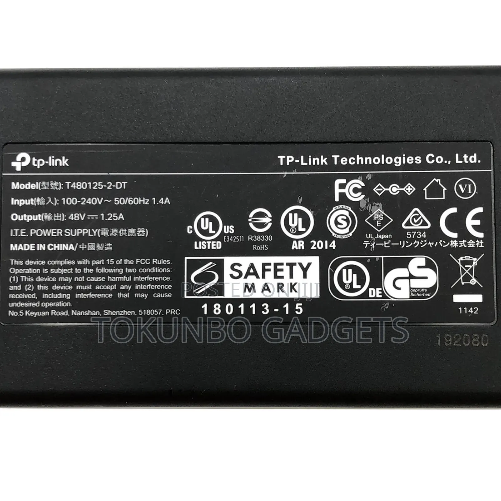 Tp-Link 48v 1.25a Power Adapter