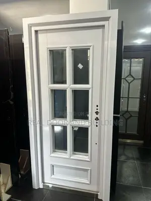 3ft White French Glass Door
