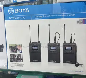 Boya by-Wm8 Pro- Wireless Microphone No