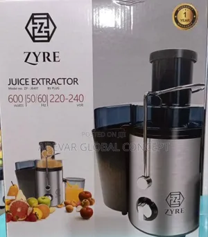 Zyre 600w Juice Extractor (Zp-Je407) - Silver