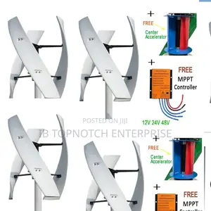 Untapped Energy: 5,000w 48v Vertical Wind Power Turbine