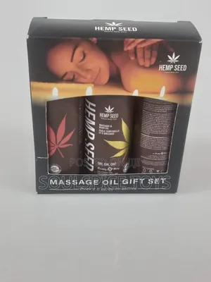 Hemp Seed Massage Oil Gift Set