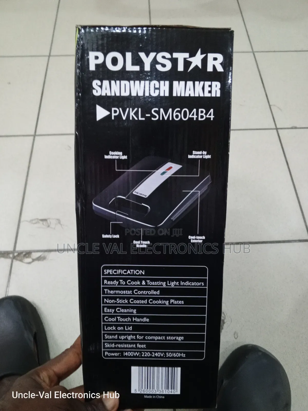 Polystar Sandwich Maker/Toaster (4 Slice)