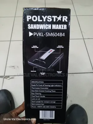 Polystar Sandwich Maker/Toaster (4 Slice)
