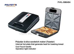 Polystar Sandwich Maker/Toaster (4 Slice)