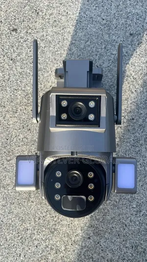High Quality Solar Powered CCTV Camera Dual Lens
