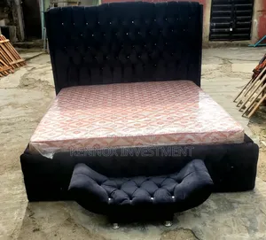 Classic Bed and Ottoman