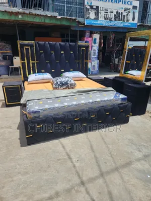 Black 6by6 Set of Bed Frame