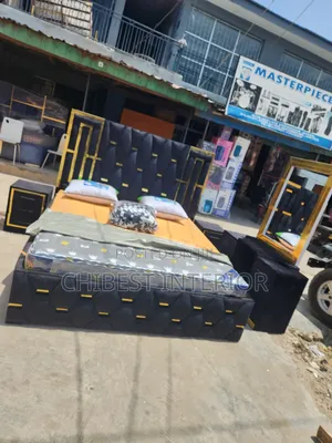Modernized 6by6 Upholstery Bed Stand.