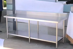 7 Feet Stainless Commercial Work Station / 7ft Steel Tables