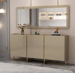 Executive Sideboard With a Sleek Design Mirror