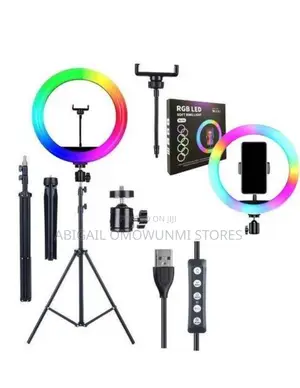 10” Rgb Ringlight With Tripod Stand