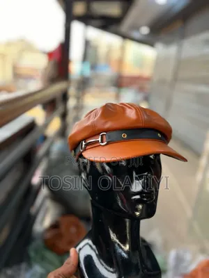 New Design Leather Cap. (Captain Leather Cap)