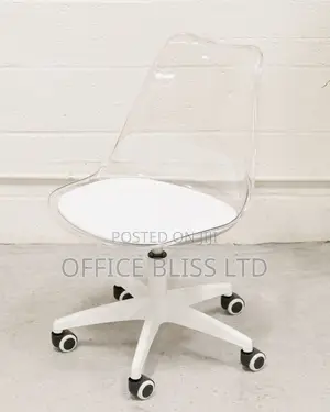Acrylic Transparent Swivel Home Studio Chair