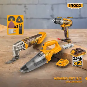 Ingco 3pcs 20v Cordless Combo Kit (Cosli240685)