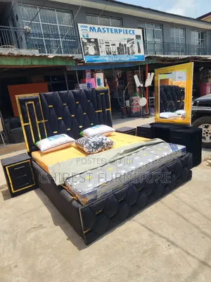 Six by Six Bed With Vanity Table and Dresser