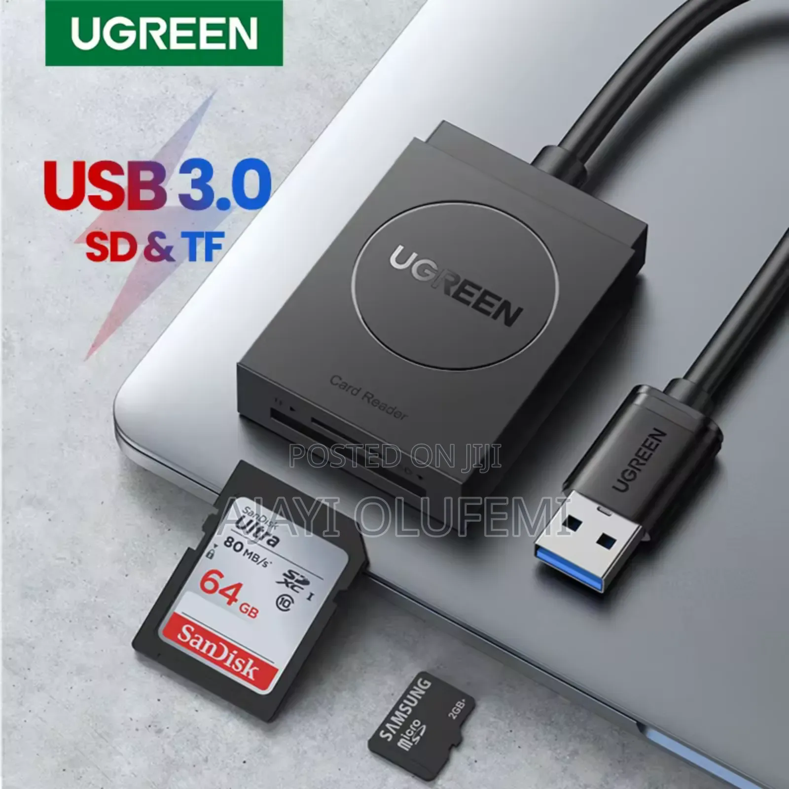 Ugreen Usb 3.0 Card Reader for Pc, Laptops.