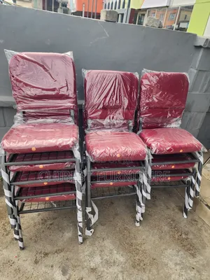 Quality Red Coloured Single Chairs for Churches Etc.