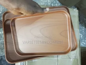 Rectangular Imitation Wood Color Serving Tray