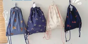 Cotton Designed Draw String Bag