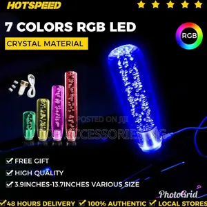 7 Colours RGB Crystal Led Gear Cover