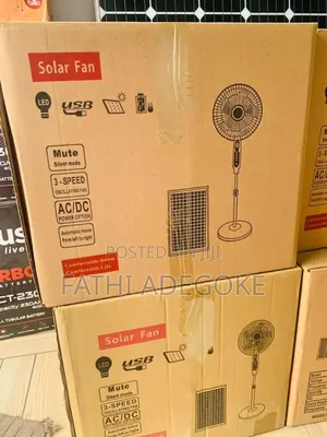 Solar/Rechargeable Fan