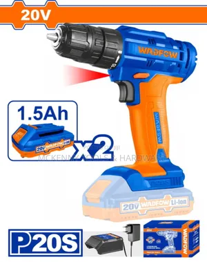 Wadfow Lithium-Ion Cordless Drill 20v / 1.5ah / 35nm
