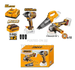 Ingco Cosli240789 Cordless 3 PCS Combo Kit