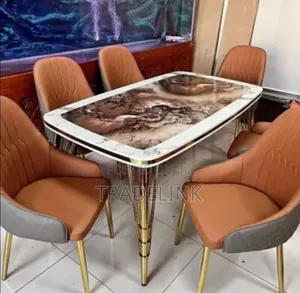 Marble Top Fine Dining Set