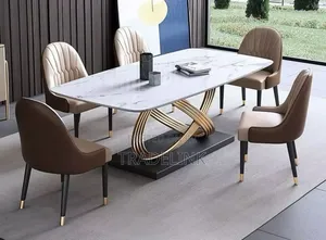 Beautiful X Leg Table With Marble Top