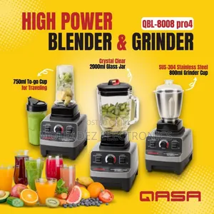 Qasa Pro4 (3 in 1) High Power Blender Juicer and Grinder