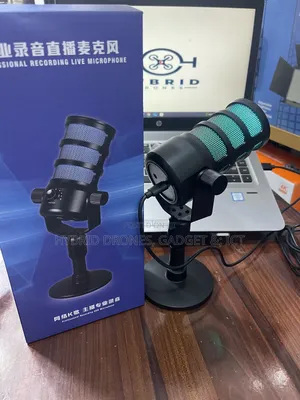 Profesional RGB Condenser Microphone for Content Voice Rec