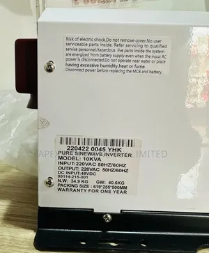 10kva Yohako Solar Inverter 48volts