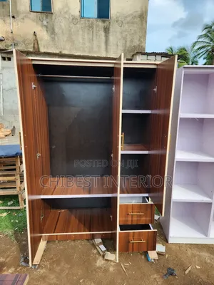 4by6ft Three Door Wardrobe Made With HDF Plywood