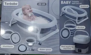 Tenbaby Foldable Baby Bathset With Mini Washing Machine