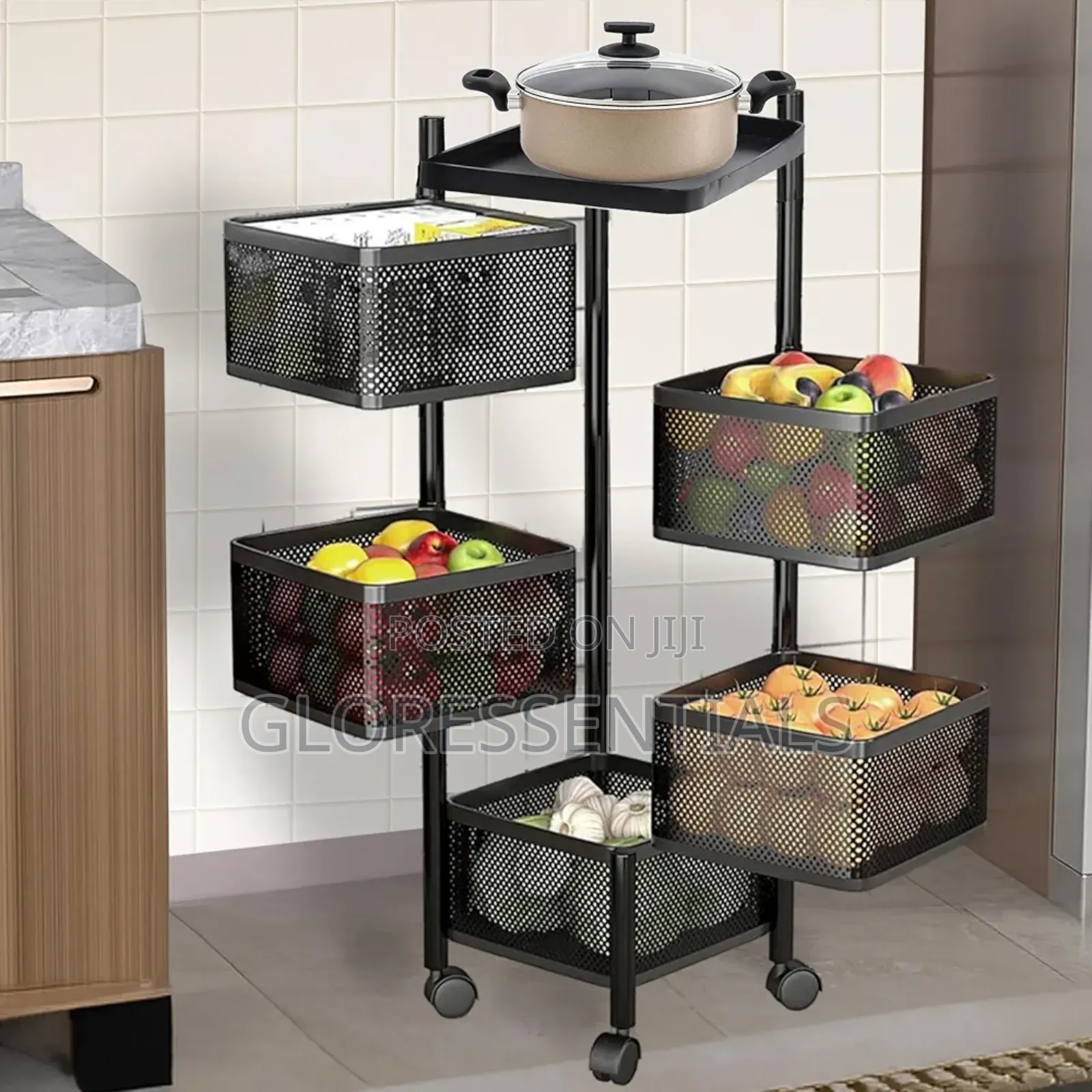 Multipurpose Storage Organiser Rack With Wheels