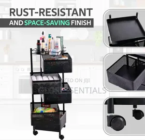 Multipurpose Storage Organiser Rack With Wheels