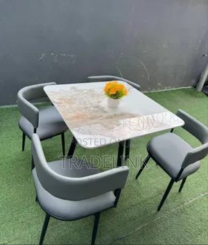 Navy Blue Chairs and Table