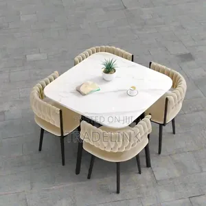 Creamy Dinning Set and Chairs