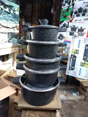 Granite Marble Cookware Nonstick Pot 5 Sets