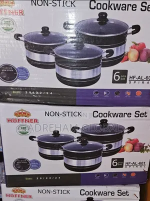 Hoffner 6pcs Non Stick Cookware Pot
20cm,22cm,24cm